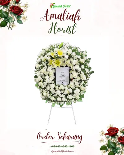 Krans Bunga Duka Cita di Sumberdem